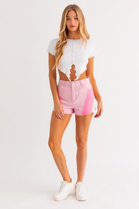 Color Blocked Shorts - The Closet Factor