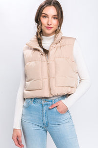Puffer Vest With Pockets - The Closet Factor